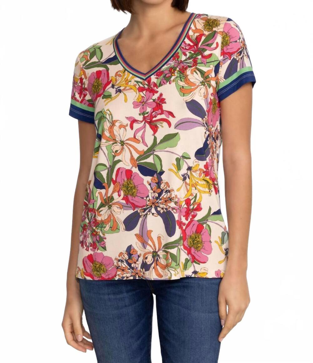 NEW JOHNNY WAS janie favorite tee in multi